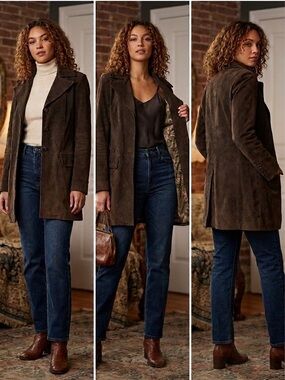 Danier Brown Suede Coat